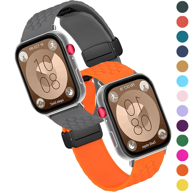 

High Quality Silicone Magnetic Strap For Huawei Watch Fit 3 4 4Pro Band Sport Bracelet For Huawei Fit4 Fit3 Fit 4 Pro Watchband