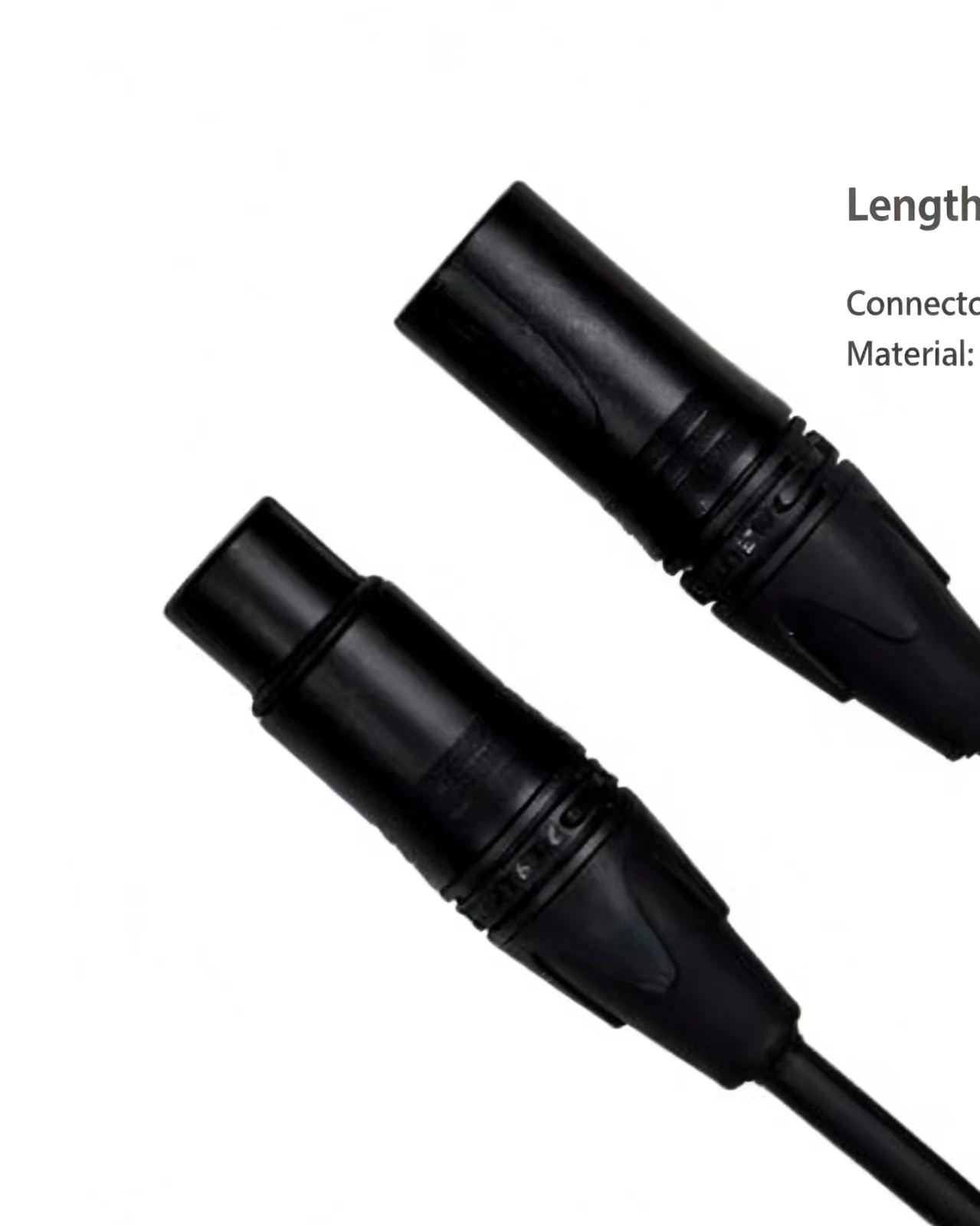 Premium XLR Microphone Cable Male-Female 3-Pin Balanced Bare Copper Conductor Braided Shielding Durable Professional Studio Live