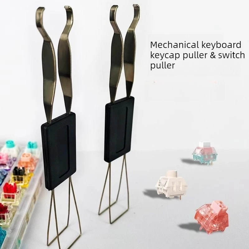 2pcs 2 in 1 Keycap Switch Puller Integrated Mechanical Keyboard Removal Tool Keyboard Cleaning Repair Accessories