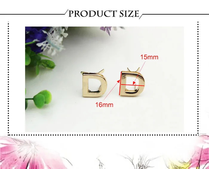 5 Stücke DIY Englisch 26 Buchstaben Metallnieten Klaue Nieten Für Taschen Kleidung Hüte Leder Dekor Alphabete Klaue Niet Handgemachte Handwerk – Detail 6