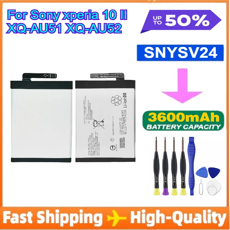 SNYSV24 3600mAh for Sony Xperia 10 II XQ-AU51 XQ-AU52 Phone Battery