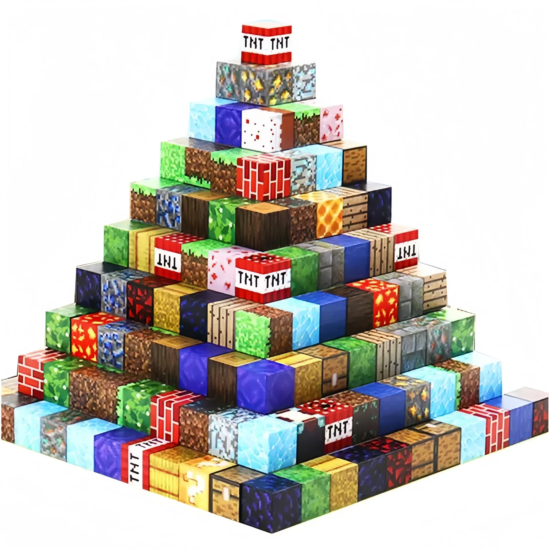 100PC blocs de construction magnétiques Mine monde aimant Cube ensemble pour garçon fille enfant âge 3 + bricolage modèle enfants tige tige sensorielle jouet cadeau