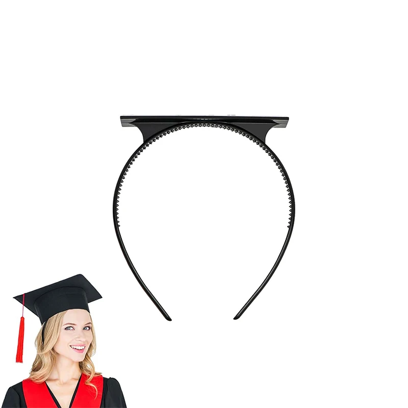 

Creative Fashion Graduation Cap Headband Graduation Cap Fixed Hair Clip Graduates Students Firm Anti-Fall Hairband Gifts