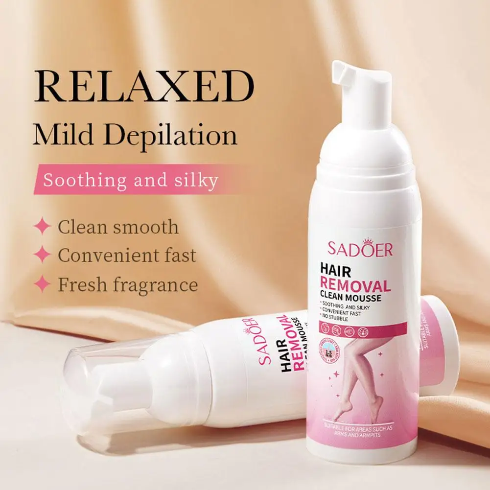กําจัดขนถาวร Mousse สเปรย์ Body ไม่ระคายเคือง Development Silky ยาวยับยั้งโฟมกําจัดขนผิวไม่เจ็บปวด G2w3