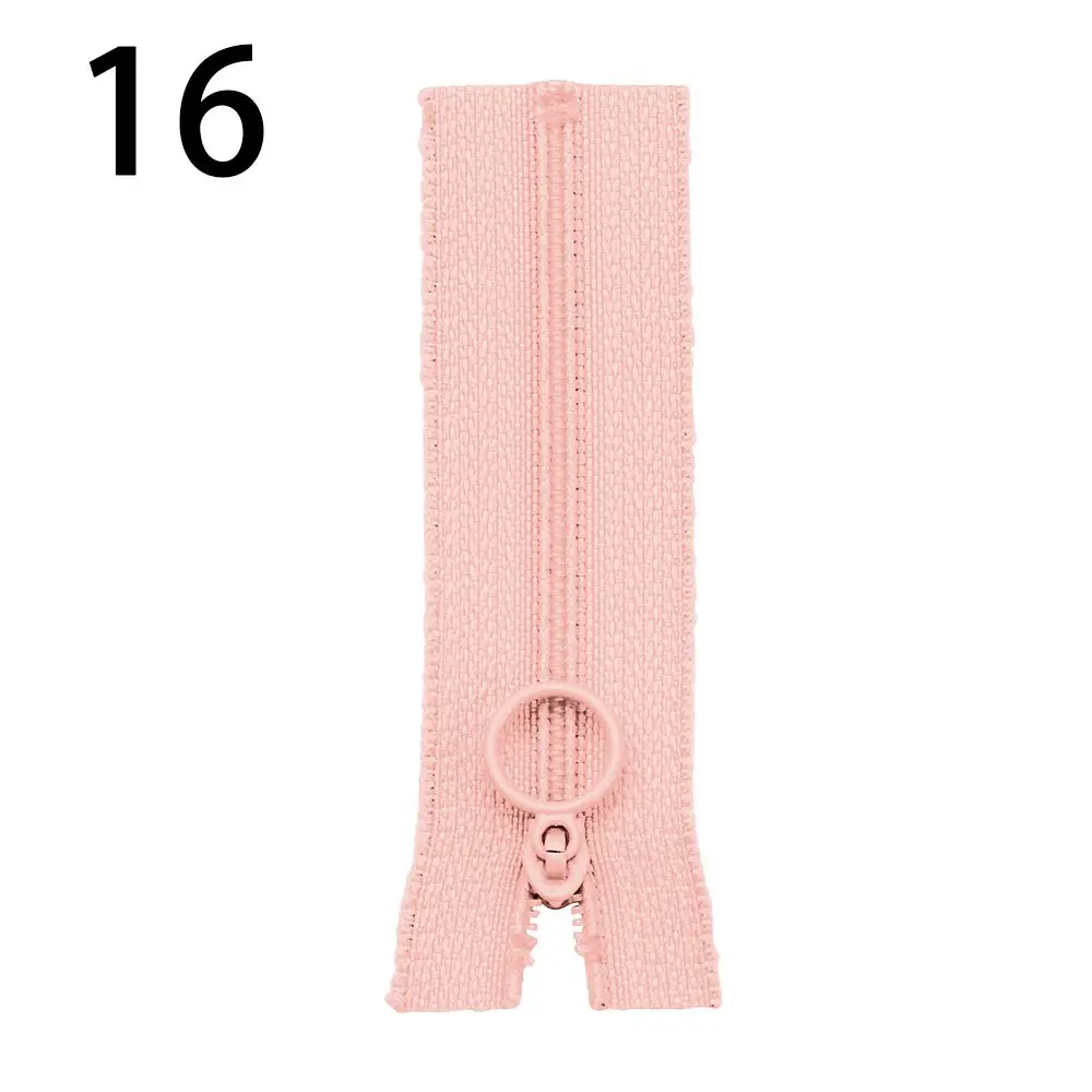 5pcs/set New 20 Colors Round Head Handmade Sewing Scrapbooking Garment Applique  Clothing Zippers Mini Zipper