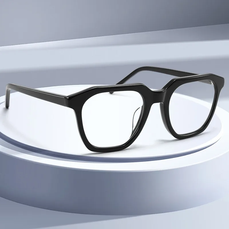 

Acetate Myopia Glasses Men Retro Square Eyaglass Eyeglasses Frame for Woman Spectacles Hand Made Vintage Eyewear