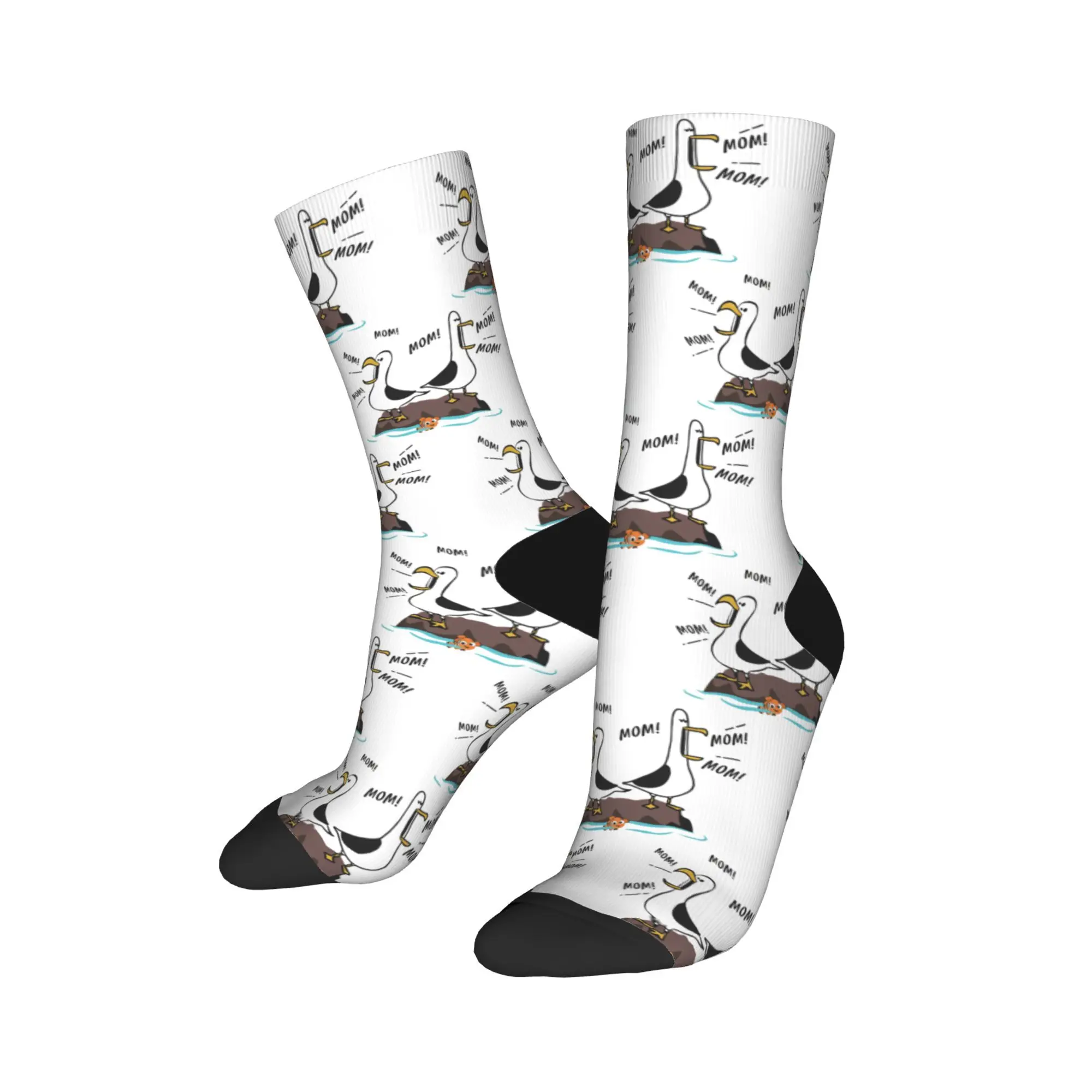 

New Men's Socks Harajuku Mom Mom Mom Nemo Finding Nemo Sock Polyester High Quality Women Sock Spring Summer Autumn Winter