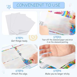 Homfun 10/20/50pcs Paper de liberación de diamantes, papel de óleo de liberación a prueba de polvo antiadherente, accesorios de reemplazo de bricolaje 5D 10 mejores ventas Homfun Store Oficial Diamond Painting - №9