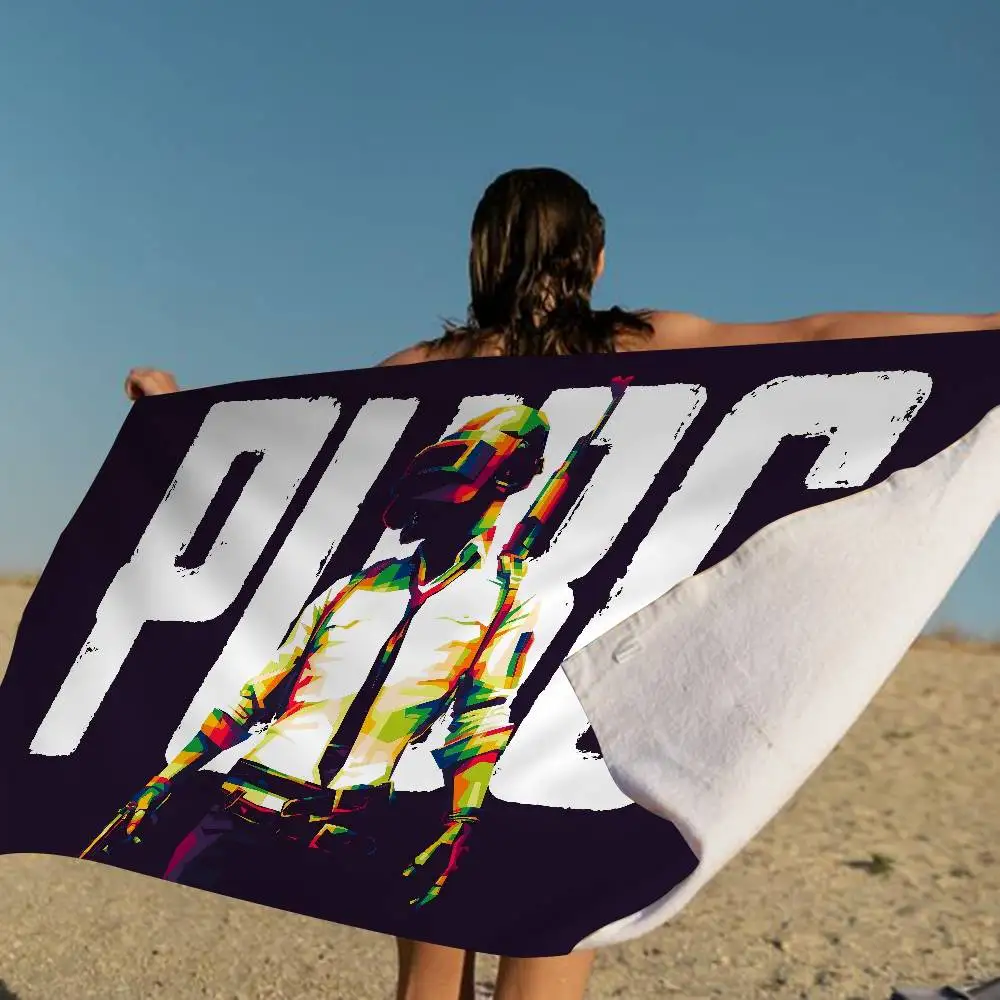Tactical Competitive Shooting Game P-Pubg Big Microfiber Beach Towels Quick Dry Towel Sand Beach Towels Pool Towel for Swim Pool