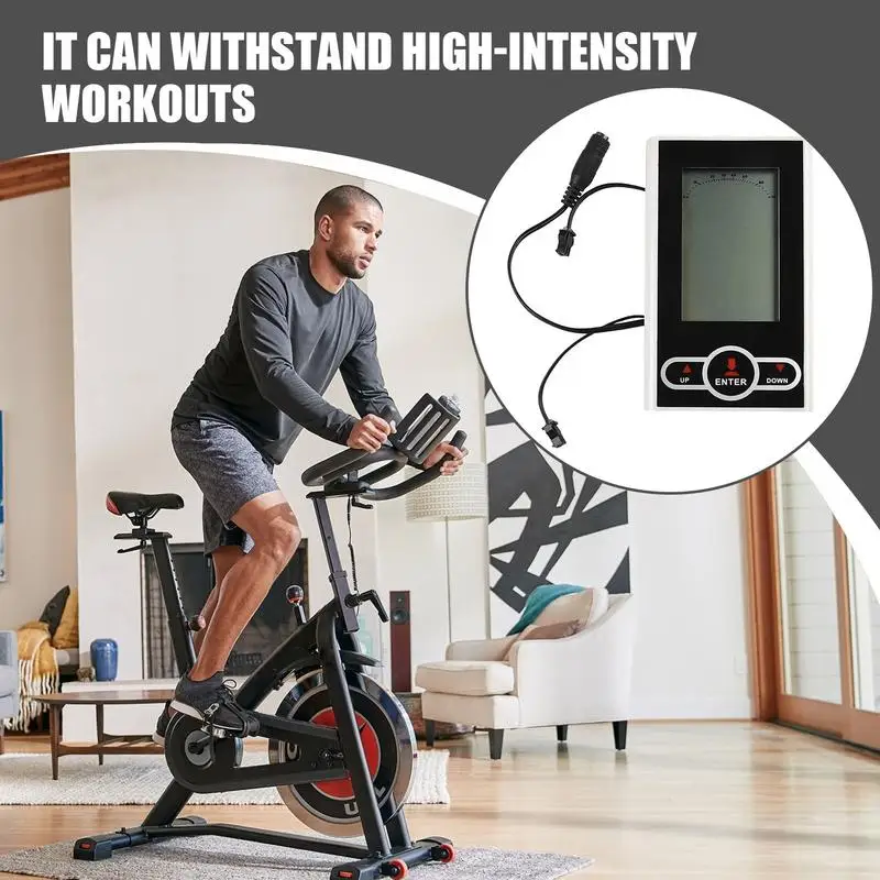 Velocímetro elíptico analógico computador de ciclo de exercício com display lcd velocidade medição de distância de calorias acessórios de ginásio para