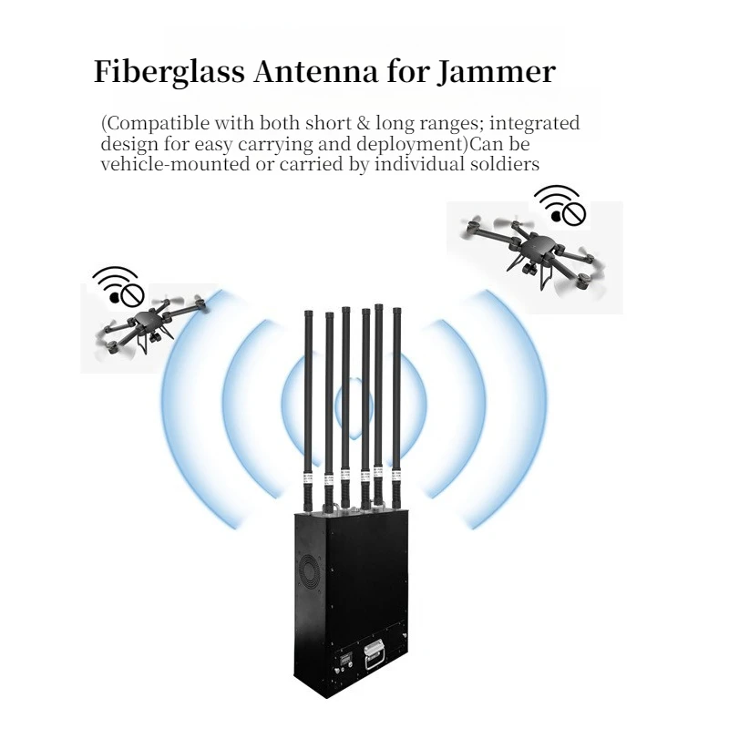 Shock - Absorbing Fiberglass Antenna, 400 - 6000MHz Omnidirectional Antenna for UAV Supporting Equipment