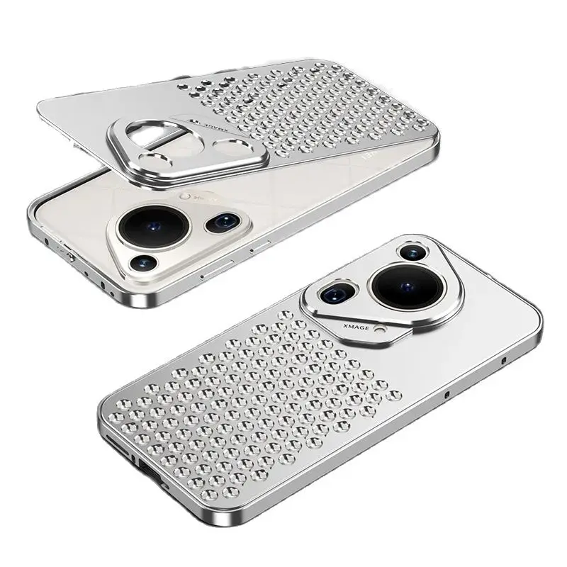 

Removable Aluminum Cooling Phone Case For Huawei Pura 70 Ultra 70 Pro Plus Fragrance Heat Dissipation Luxury Metal Phone Cover