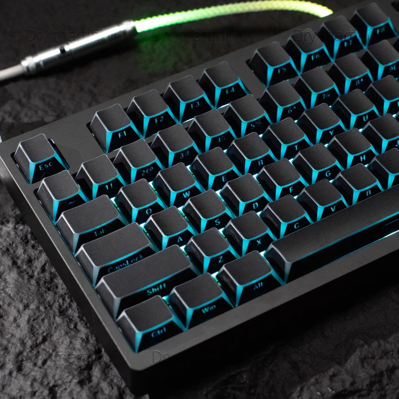 

Reflected Shadow Keycap Set Side Print Custom PBT Cherry Profile Angular Light Transmission Artisan Keycap Mechanical Keyboard