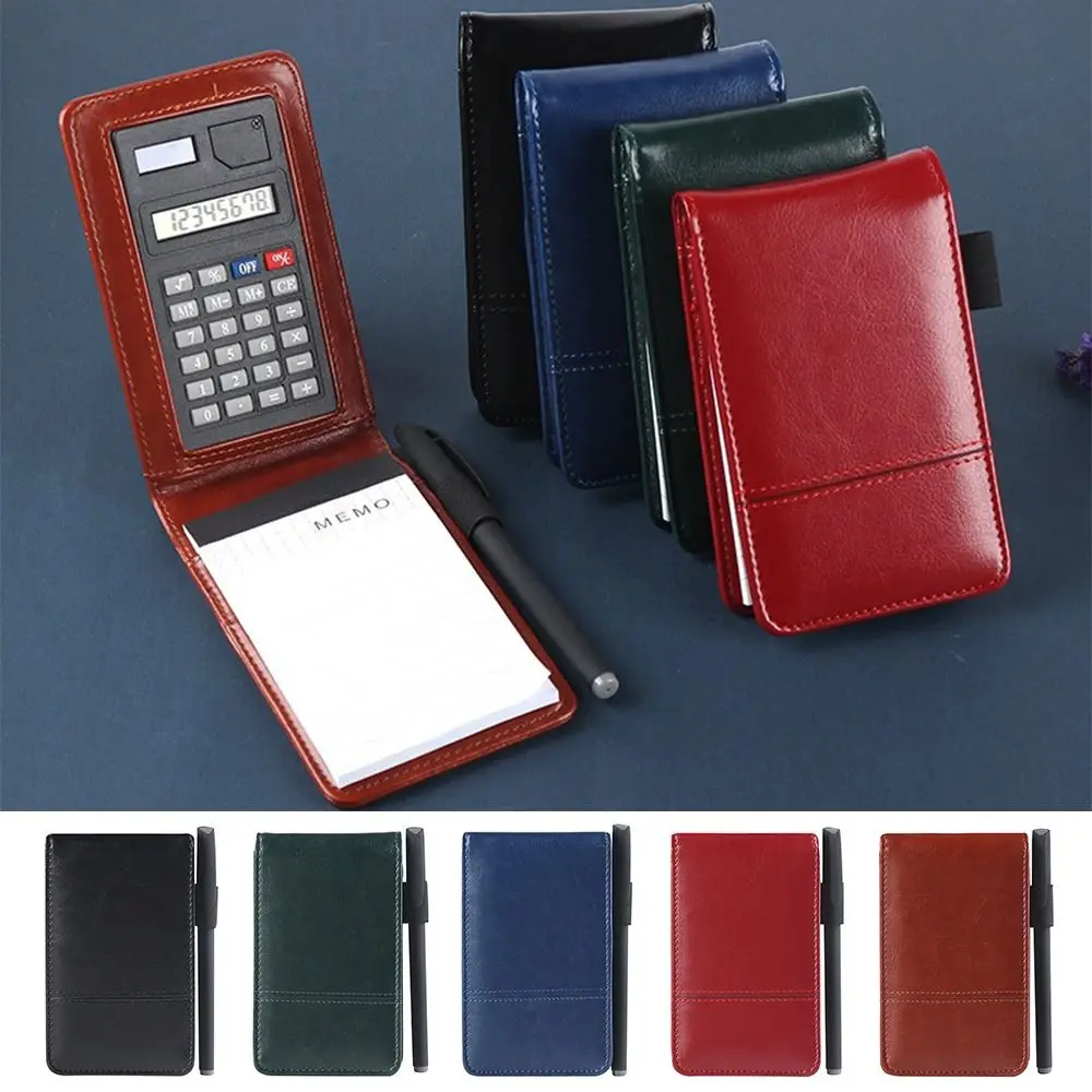 12PCS/Set A7 Calculator Notebook Ultra-Thin Carryable Note-Taking Book Tearable Multi-Functional Memo Pad School Office Supplies