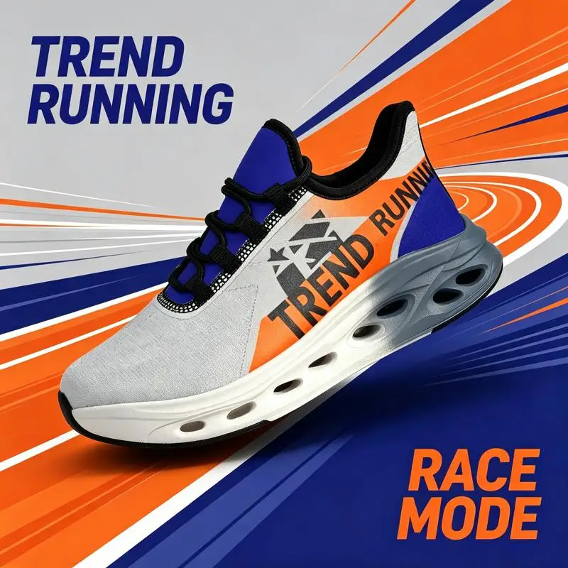 Women's Sneakers Men's road running shoes，Comfortable for outdoor sports，Durable sole，Men's fashion design，Ideal choice for runn