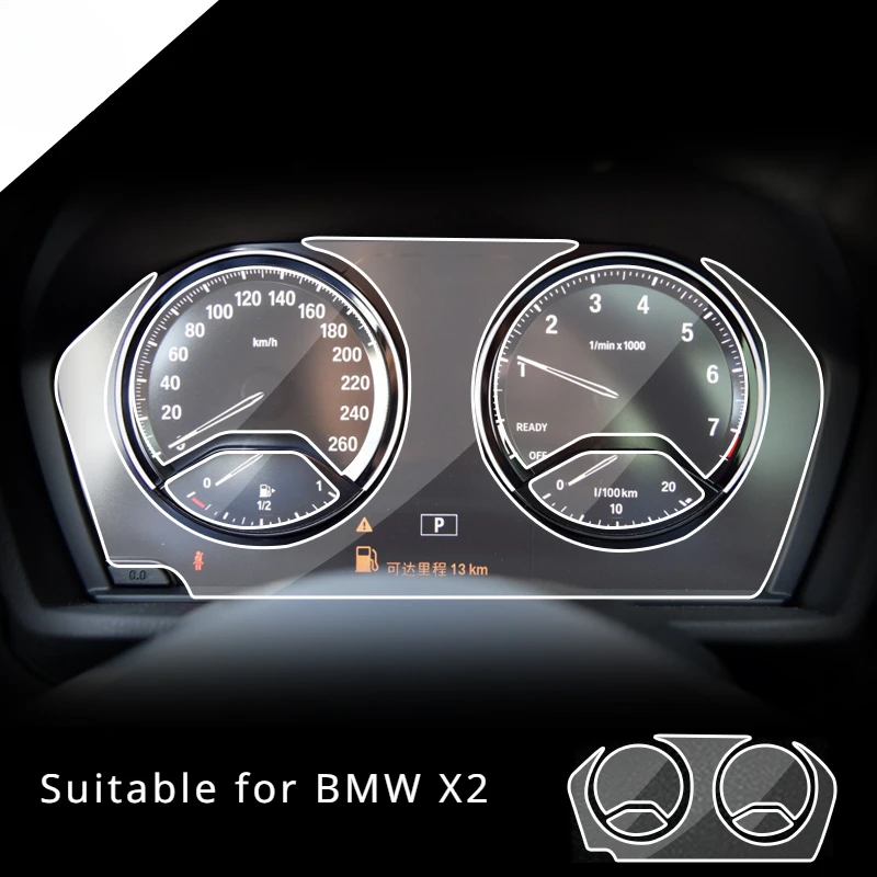 

For BMW X2 2023 LCD Dashboard Screen TPU Protective Film Anti-scratch Speedomete interior Car Accessories