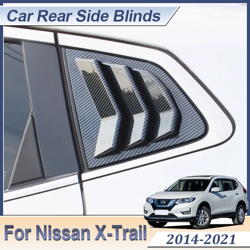 

Auto Parts For Nissan X-Trail T32 Rogue 2014~2021 2020 Car Rear Window Shutter Rear Side Triangle Window Blind Louver Conversion