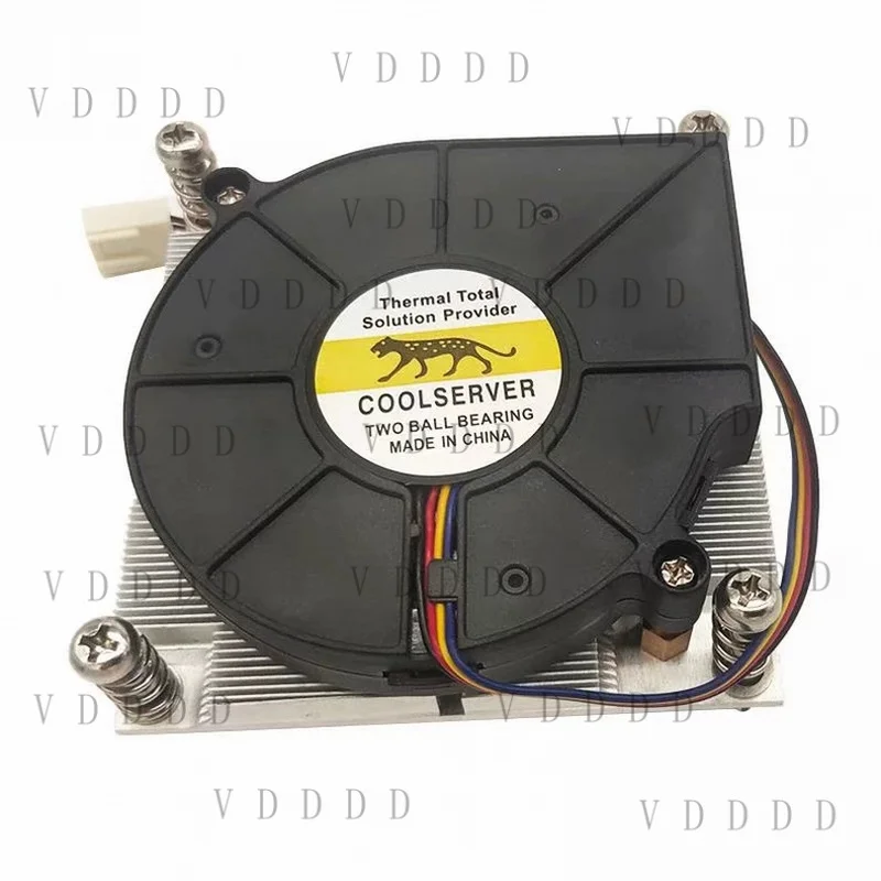 L... for CoolServer 1U Active 115X 1200 CPU Cooler Aluminum Skived Fin Server Heatsink