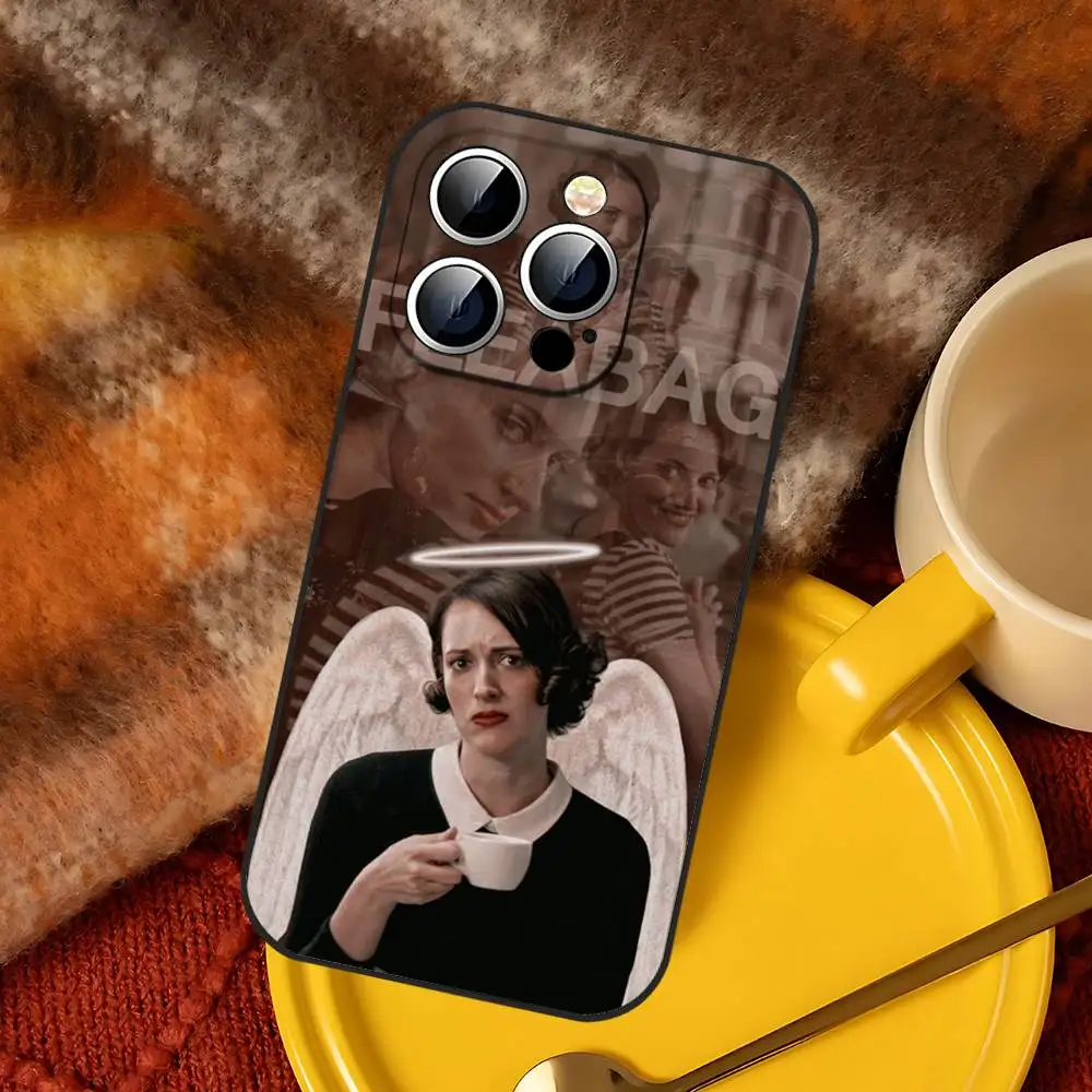 حافظة هاتف من Tv Fleabag لهاتف آيفون 17 16 15 14 13 12 11 X XR XS Plus Pro Max غطاء أسود ناعم صغير #3