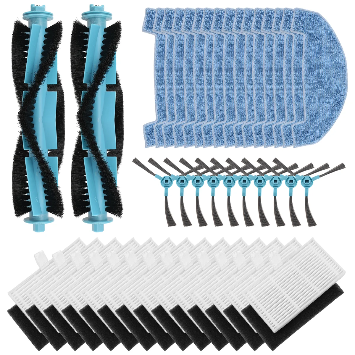 Für ultra nische d10 Roboter Vakuum Ersatzteile Haupt walze Seiten bürste Hepa Filter Mop Pad Stoff Zubehör