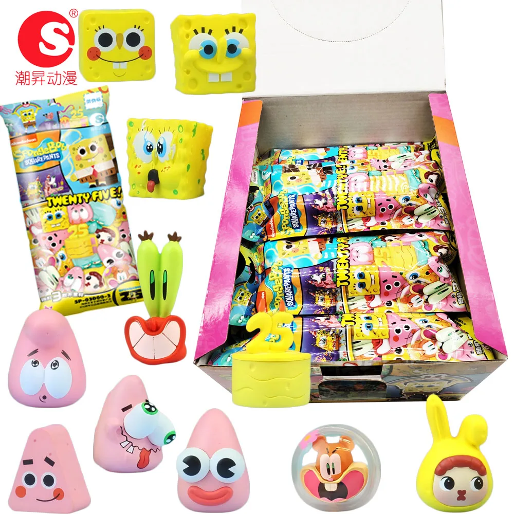 

Original SpongeBob SquarePants Mini Blind Box Cartoon Exquisite and Realistic Model Desktop Decorative Ornaments Birthday Gifts