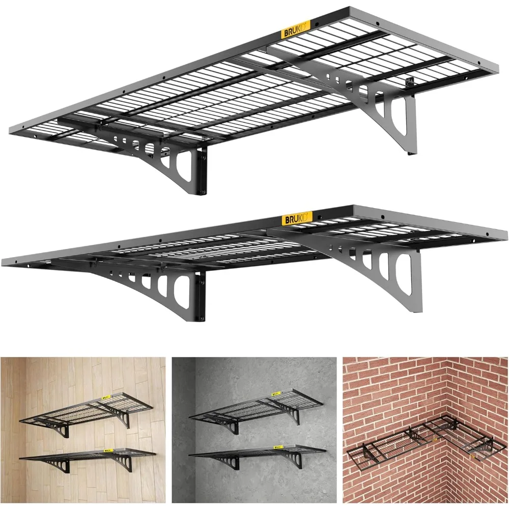 1,64 x 4 Fuß verstellbares Schienenwand-Garagen-Lagerregal, für Werkzeugraum, Lagerraum, Laden, Supermarkt-Wandregal