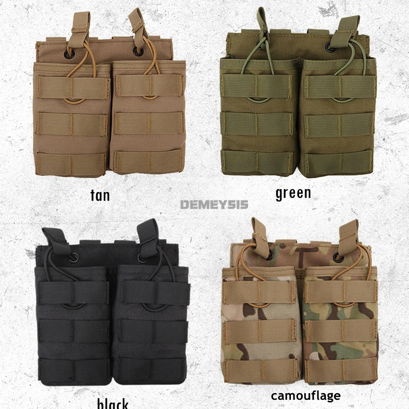 Paintball Magazine Pouches Single Double Triple Tactical Molle Pouches AK AR M4 AR15 Rifle Hunting Shooting Mag Pouch