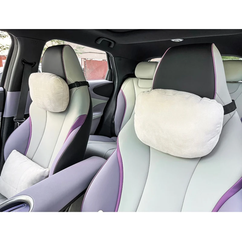 Car Headrest Neck Pillow Lumbar Back Support Seat Cushion Neck Head Waist Back Cushion Pad For Byd Dolphin 2023 2024 2025