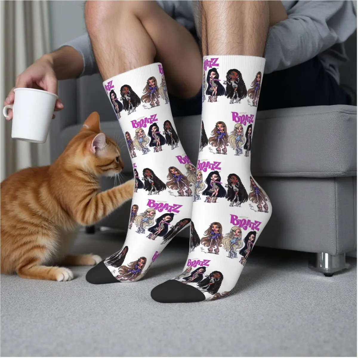 

Носки для кукол Bratzs, супер мягкие чулки в стиле Харадзюку, всесезонные длинные носки, аксессуары для подарков унисекс