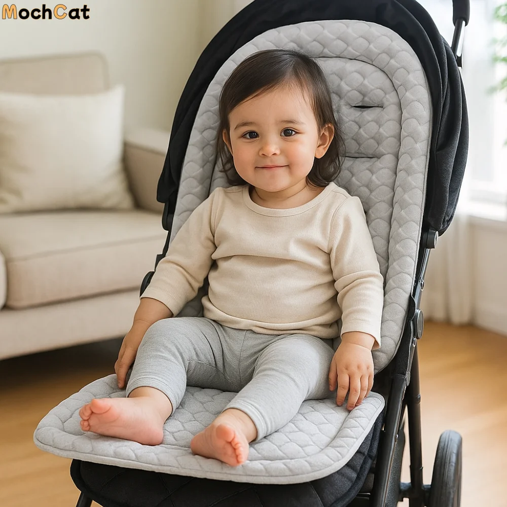 

Breathable Baby Pram Cushion Soft Solid Color Baby Stroller Cushion Stroller Accessories Car Seat Pushchair Car Mat Baby Care