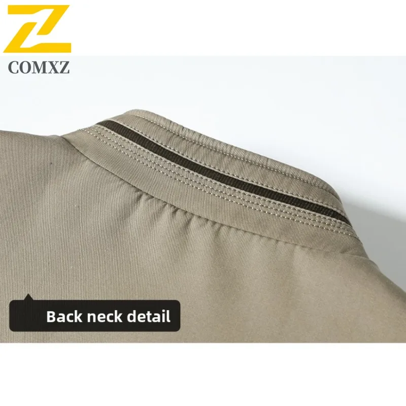 سترة عمل فاخرة للرجال من EIAO مقاومة للماء والرياح وياقة واقفة مع نسيج فاخر للمحترفين الضروريين #4