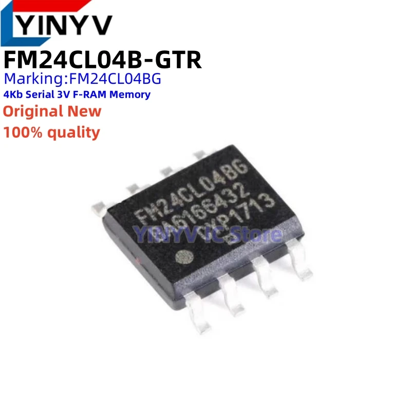 10 Stück FM24CL04B-GTR FM24CL04BG FM24CL16B-GTR FM24CL16BG FM24CL64B-GTR FM24CL64BG SOP-8 4/16/64Kb Serieller 3V F-RAM Speicher 100% Neu – Detail 1