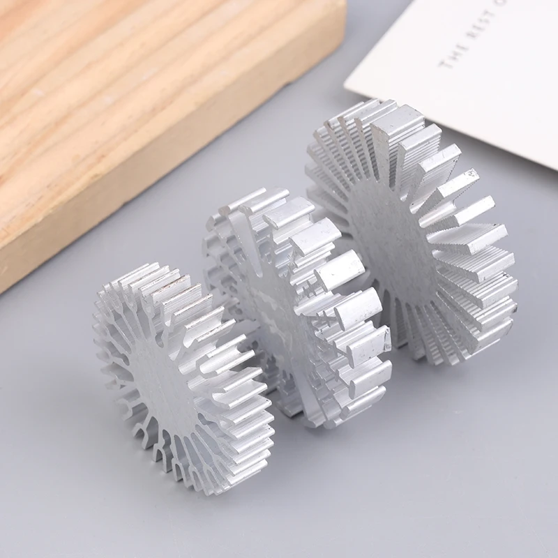 ✰✪1PC COB Radiator Diameter 25/37.5/40/48/50/53/60/65/67MM High Power Led Heatsink Sunflower Solid Radiator Round Alloy Aluminum