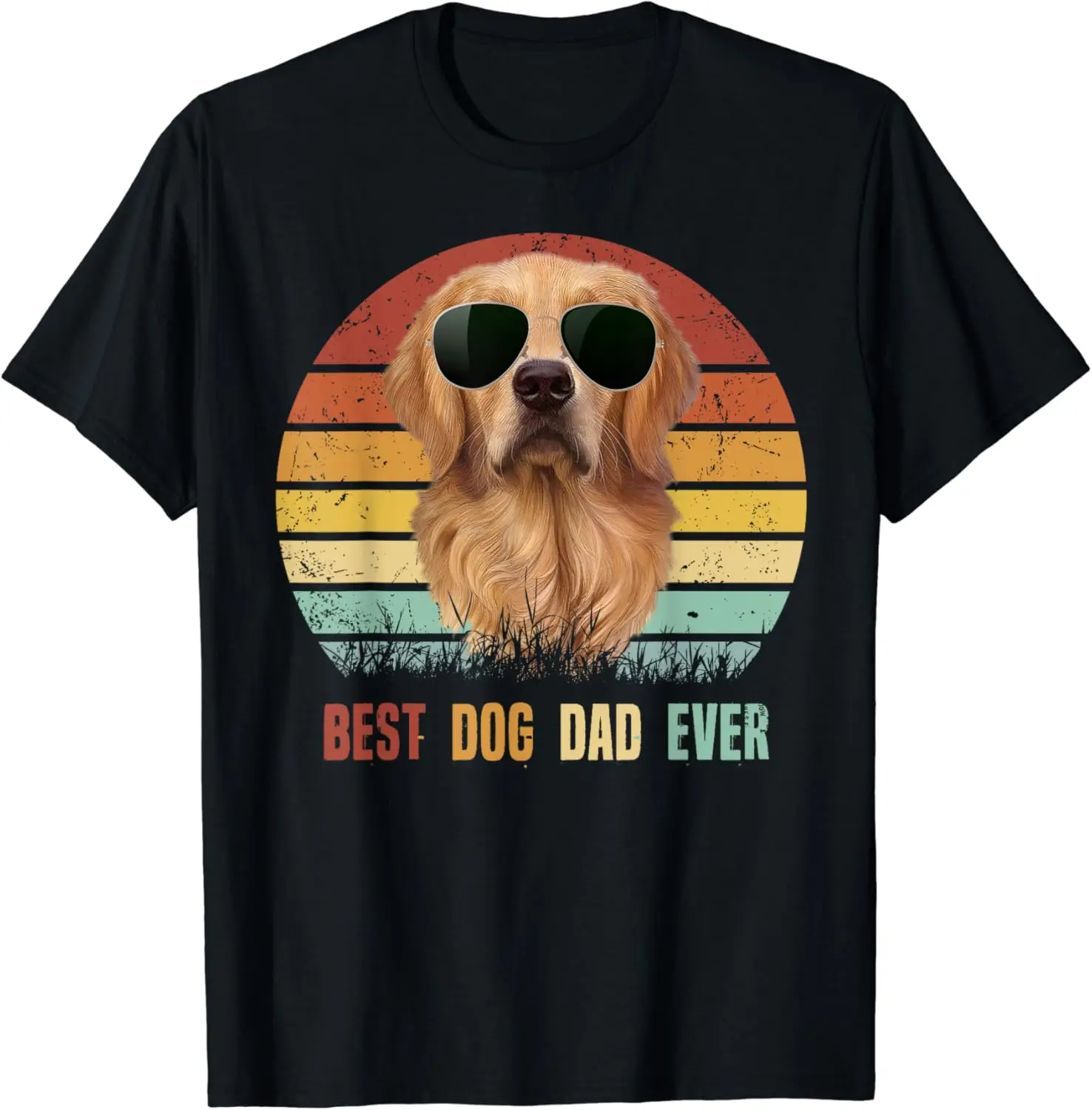 Best Dog Dad Ever Golden Retriever Tshirt Father's Day Gifts