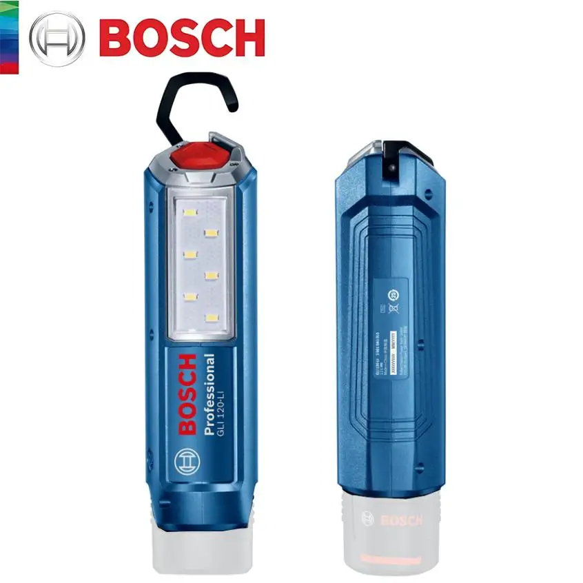 Bosch GLI 120 Work Light 12V Charging Led Lamp Outdoor Cordless 300 Lumen Low-Power Consumption Working Light Without Battery