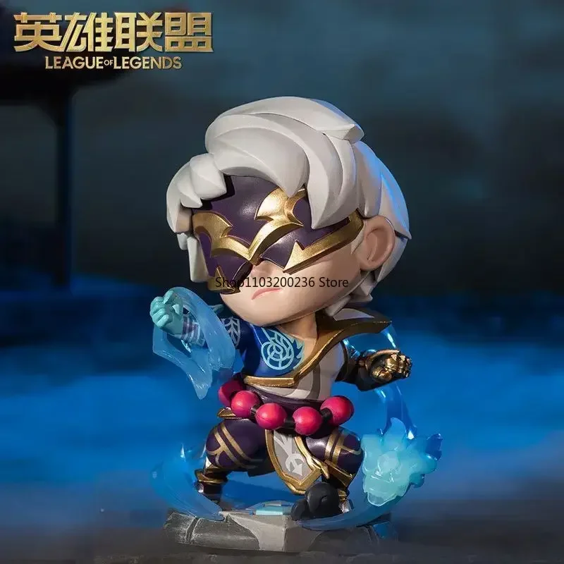 Original LOL League of Legends Lee Sin/the Blind Monk S11 Q Version Game Statues Action Figures Collectible Model Toys Gift