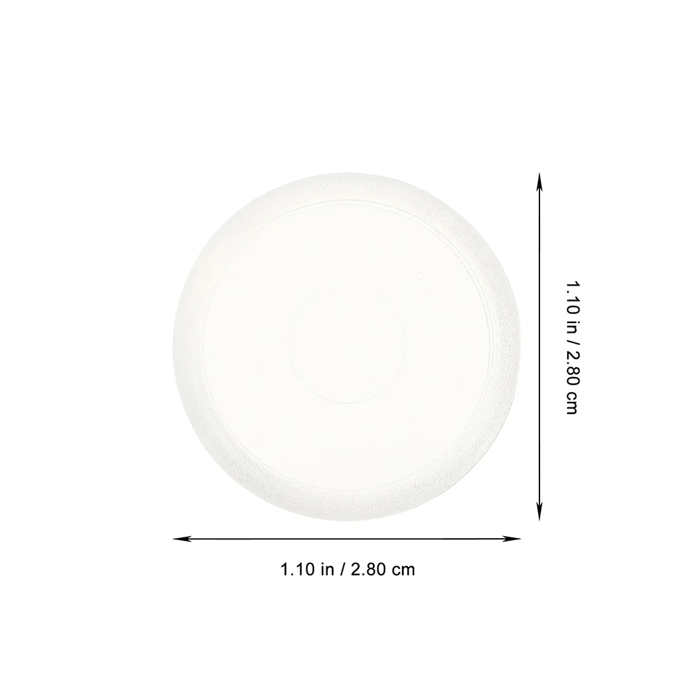 Nuobesty Placa Branca 22 Pcs Plástico Extensor de Folhas Soltas Discss Transparente Discbound Binding Binder Rings