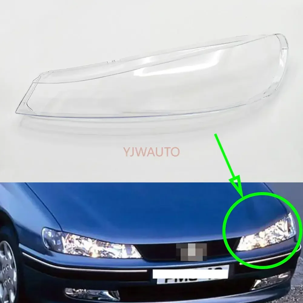 For Peugeot 406 2004 2005 2006 Car Headlight Headlamp Cover Lens Glass Replacement Lights Auto Shell