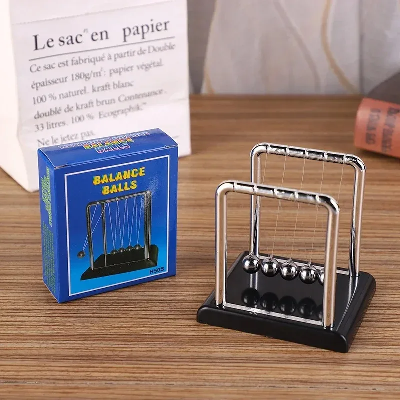 Small-Size Metal Newton Pendulum Newton Cradle Balance Steel Balls Pendulum Desktop Toys Stress Relief Gifts Home Decoration