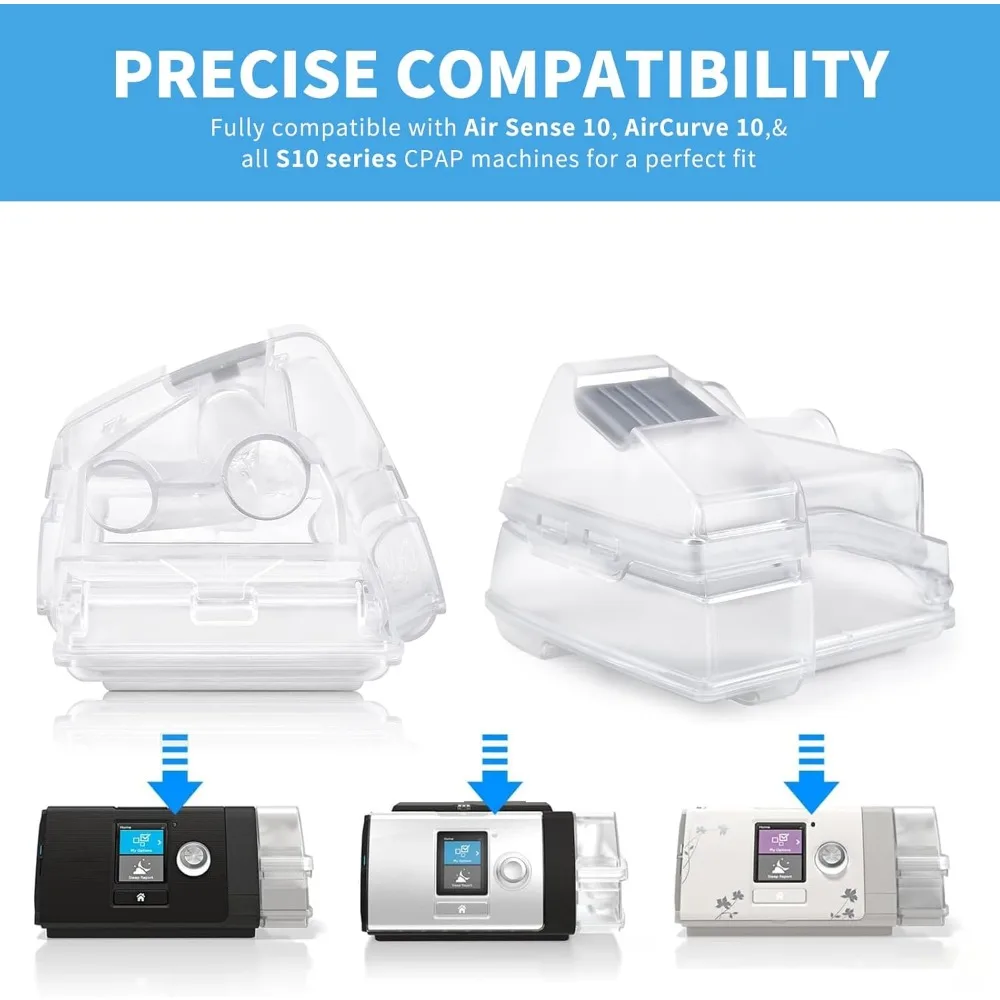 CPAP S10 Water Chamber With 10pcs Filters Humidifier Water Tank Replacement Kit For AirSense 10 AirCurve 10