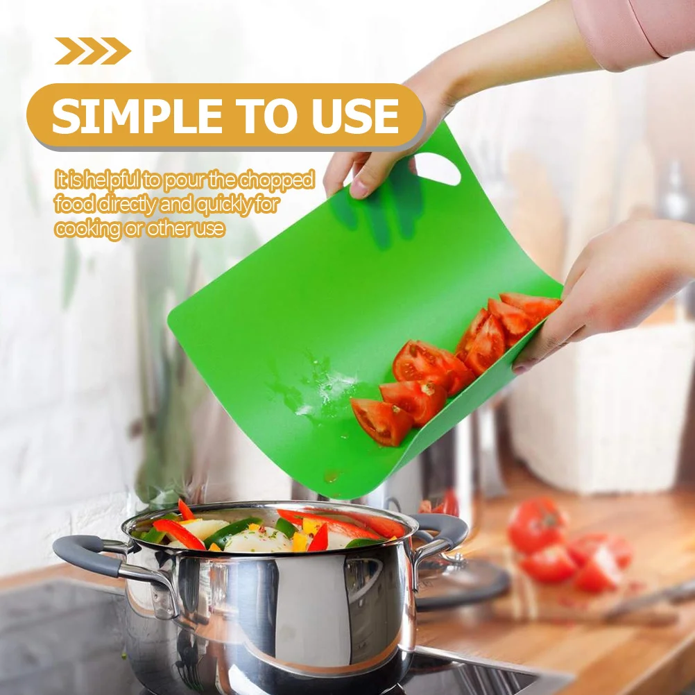 

4pcs Non-Slip Cutting Board Set Bpa-Free Plastic Chopping Boards For Kitchen Food Prep Hanging Design Vegetable