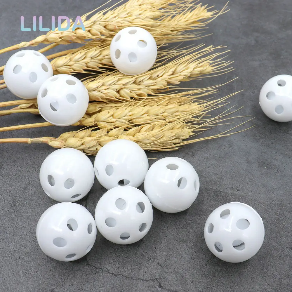 10Pcs 24MM Plastic Rattle Bell Ball Squeaker Noise Generator Insert Dog Toy Squeak Baby Toys DIY Plush Dog Accessories Pet Toys