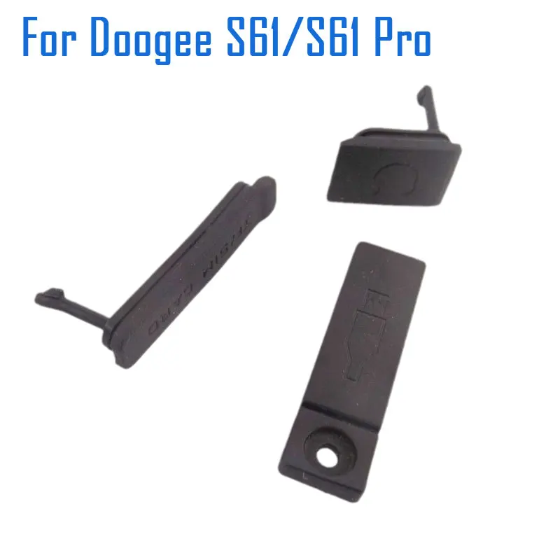 New Original DOOGEE S61 S61 Pro USB Rubber Dust Plug SIM/TF Card Dust Plug Earphone Dust Plug Pats For DOOGEE S61 Smart Phone