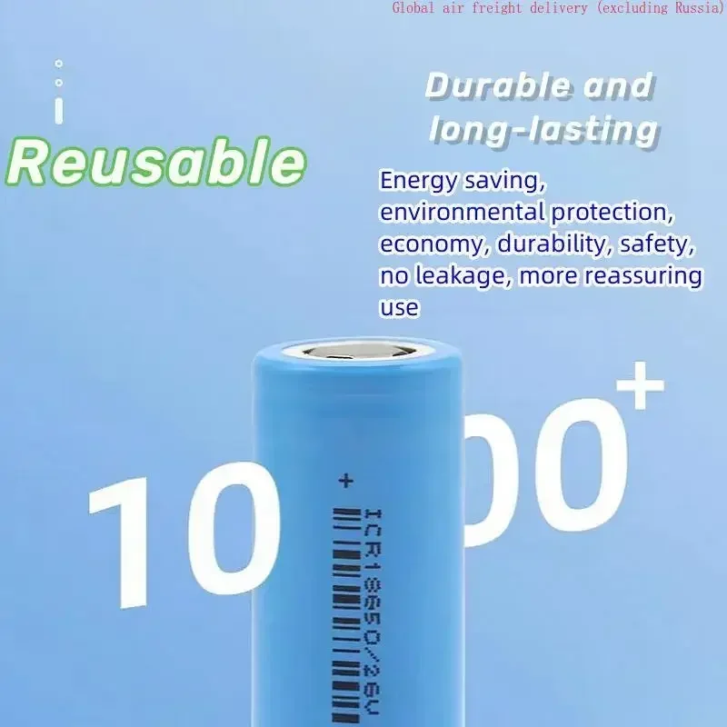 3C certified lithium battery rechargeable 3.6V 18650-26V 2550mAh, suitable for strong light flashlights, electric vehicles, etc