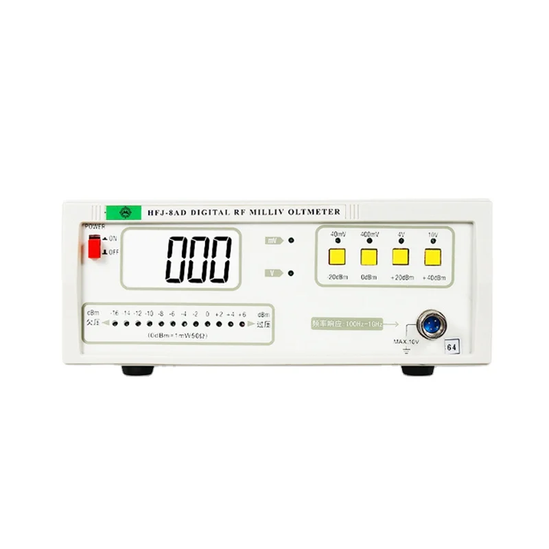 LCD Display Digital 1mV-10V Voltmeter 100HZ-1KHZ HFJ-8AD Millivoltmeter