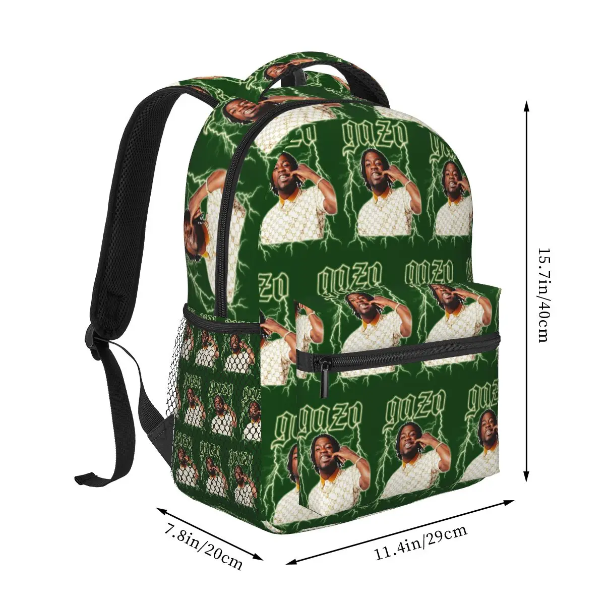 Rapper Gazo Drillgod Backpack Hot Sale Daypack Large Capacity Kids BookBag School Bag Shoulder Bags for Men Women