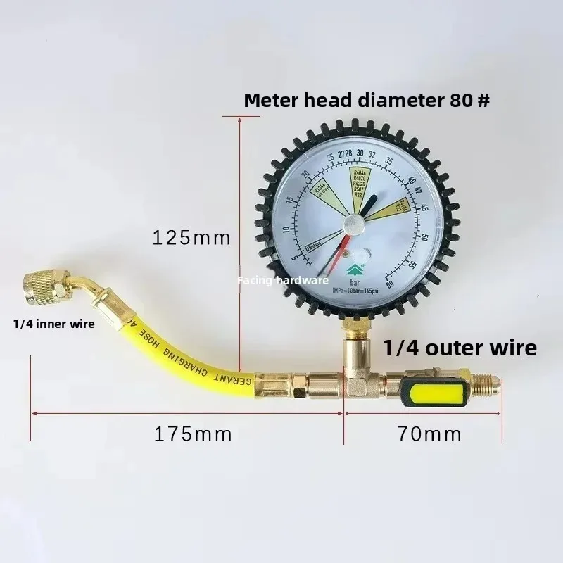 Voor R134a R22 R407C R410A Manometer Gereedschap Populaire Stikstof Druk Tester Airconditioner HVAC Systemen Koude Test Tafel