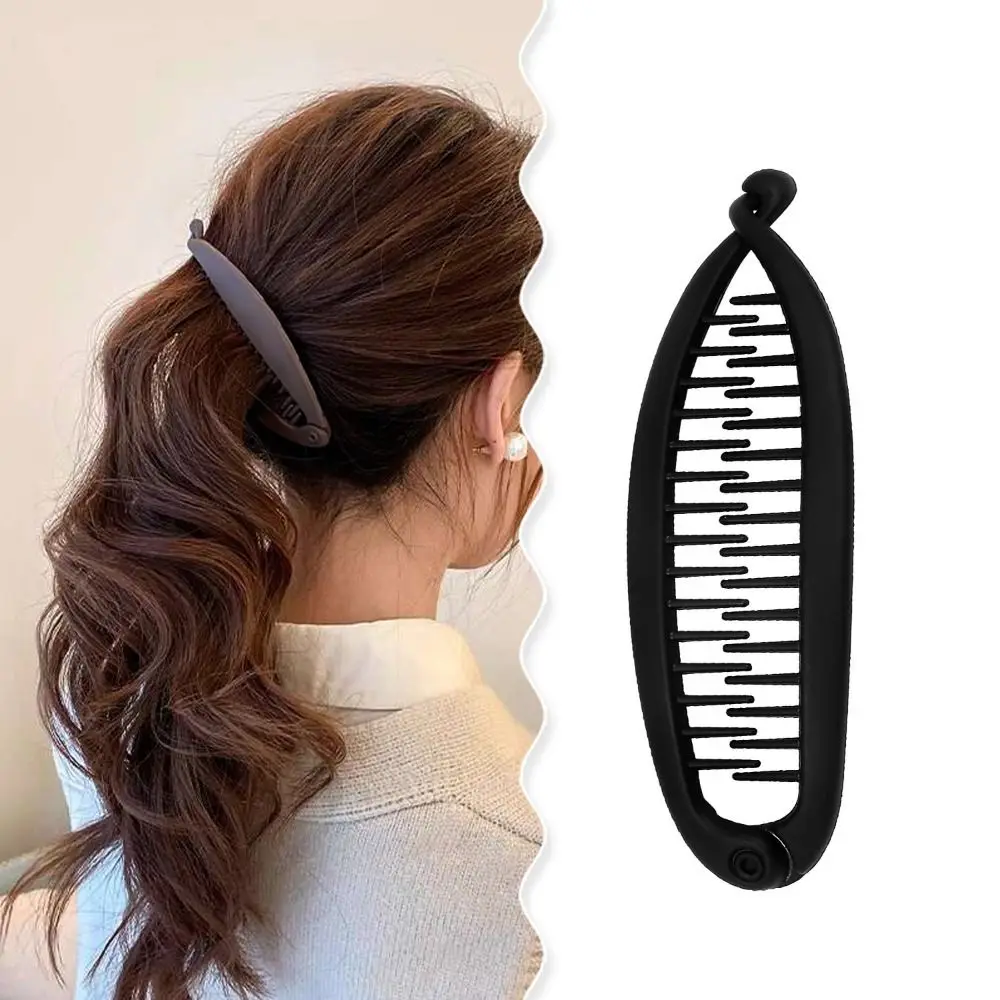 

Headdress Vintage Fish Shaped Hairpin Matte Simple Ponytail Banana Hair Clip Headband Headwear Twist Clamp Barrettes Women