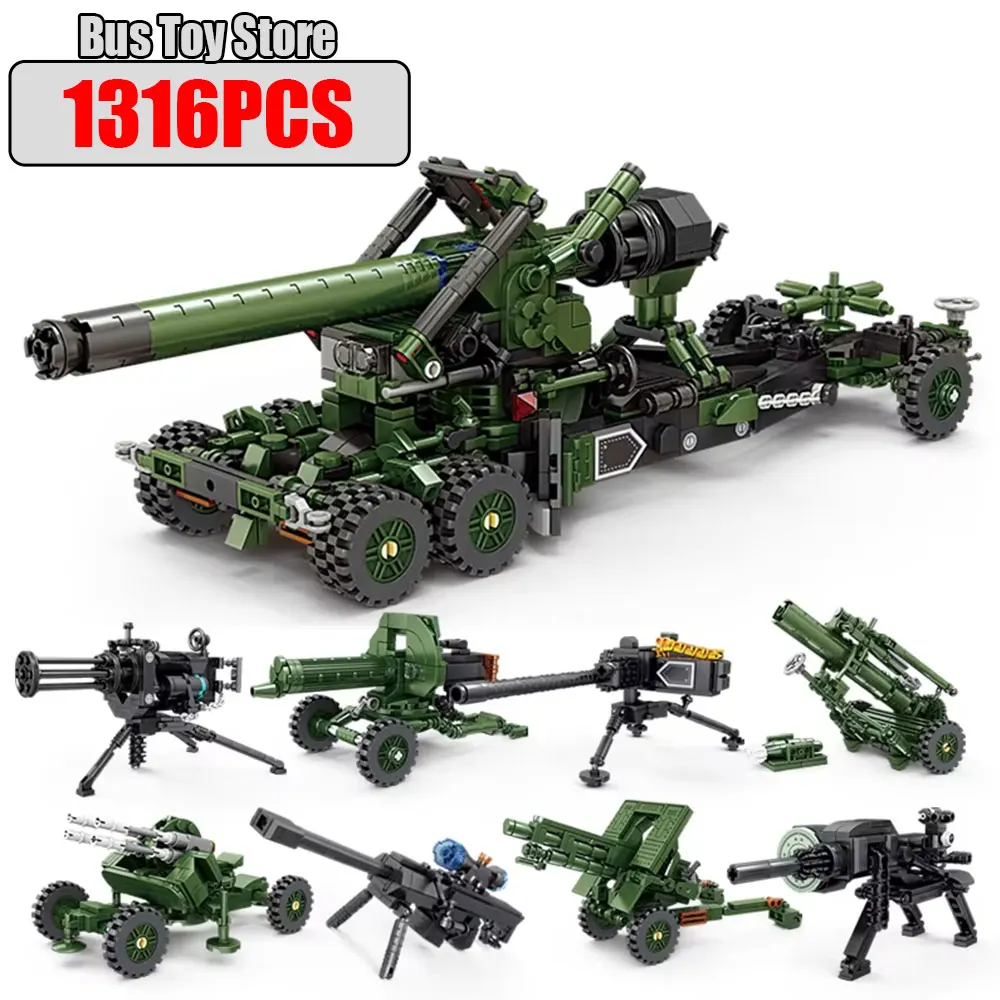 8IN1 WW2 Military Classic Model PANTHER Tiger I Tiger II Heavy Tank Collection Model Building Blocks Bricks Toys for Boys Gifts