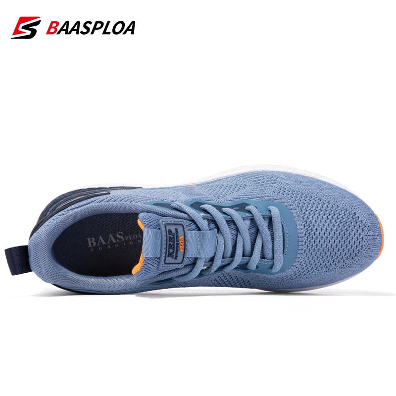 Baasploa Men's Sports Shoes New Outdoor Fashion Breathable Lace-up Sneakers Male Casual Lightweight Non-Slip Running Shoes